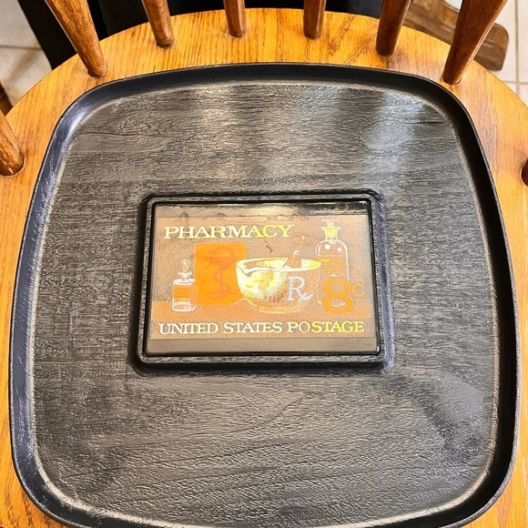 Westwood Thermo-Serv Serving Tray featuring the 1972 U.S Pharmacy Postage Stamp - Picture 7 of 12